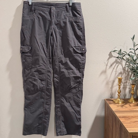 Kuhl Women’s Size 10 Gray Legendary Roll Up Pants Outdoor Pockets Performance - Picture 1 of 7